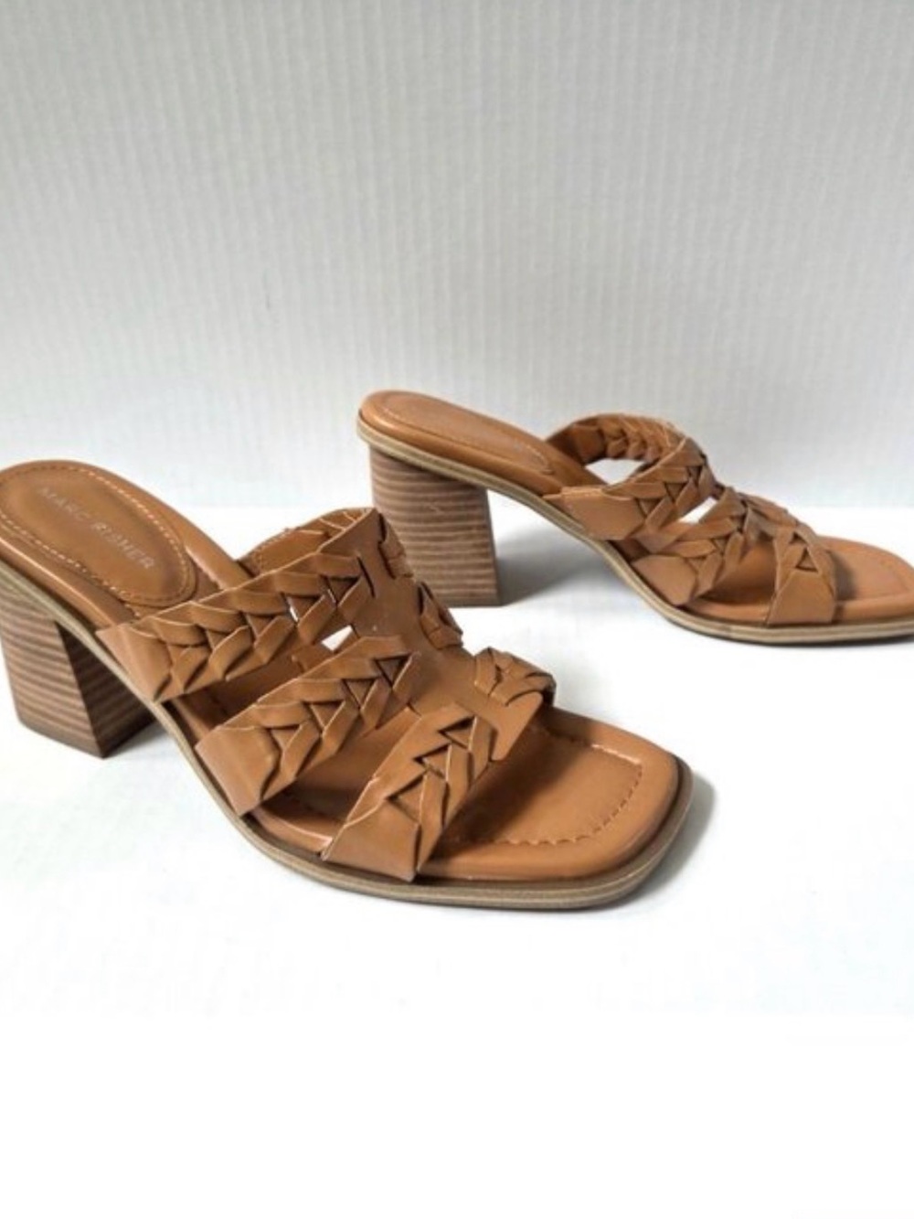 Marc Fisher Melita Slip-on Block Heel Casual Sandals Size 8